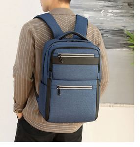 High Quality Custom 15.6 Inch Nylon Men's Laptop <b>Backpack</b> USB Charging Port Multi-Function Business Design Waterproof Feature - Product Image 6