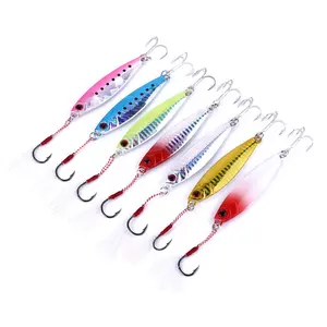 Groothandel 10G/15G/20G/25G/30G/40G/60G Lood Vissen Baits Metalen Jig Lokken Lichtgevende Vissen Lokken Hard Snelle Jig Lokken