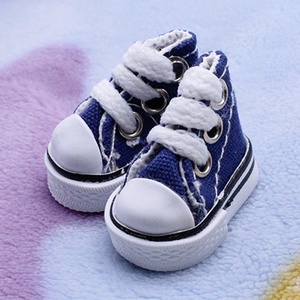 Chaussures miniatures en toile décontractées de 3,5 cm pour poupées BJD, accessoires de maison de poupée, chaussures artisanales pour scènes miniatures - Product Image 5