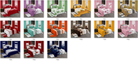 Ensemble de literie de luxe 13 pièces complet avec rideaux et tapis de sol