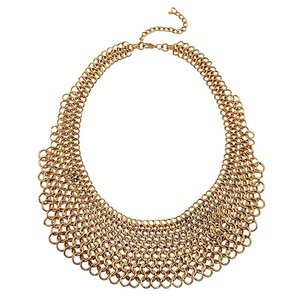 <span class=keywords><strong>Collar</strong></span> <span class=keywords><strong>de</strong></span> Gargantilla <span class=keywords><strong>de</strong></span> Aleación Multicapa con Cadena <span class=keywords><strong>de</strong></span> Oro, Joyería India al por Mayor - Product Image 1
