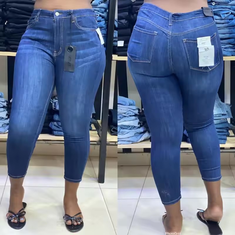 Pantalones casuales Jeans Custom Destroyed Denim Jeans Ripped Skinny Jeans Mujeres Excedentes Stock Lotes Liquidación Ropa