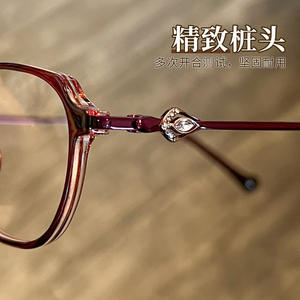 Monturas de Gafas Ovaladas Rojas TR90 7220 Ligeras de Marco Completo para Mujer con Lentes de Plástico Sin Función Especial Origen Danyang - Product Image 5