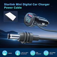 Charger Mobil Digital Mini Dc 12-48V 65W QC3.0 untuk Laptop, Ponsel & Kamera 3m 5m untuk Starlink