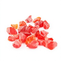 Copeaux de verre rouge clair concassés pour sols en terrazzo