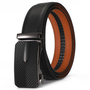 Cinturón de cuero genuino de vaca de longitud personalizada para <span class=keywords><strong>hombre</strong></span> para hebilla para <span class=keywords><strong>Amazon</strong></span> estilo occidental moda automática para hebilla - Product Image 1