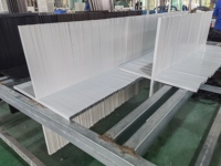 Panel de rejillas de aleación de aluminio moderno y duradero para ventanas y puertas, accesorios de cobertizo de garaje insonorizados a prueba de insectos y polvo