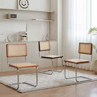 Chaises de salle à manger en rotin de style vintage, confortables et modernes, pour restaurants et hôtels, en promotion