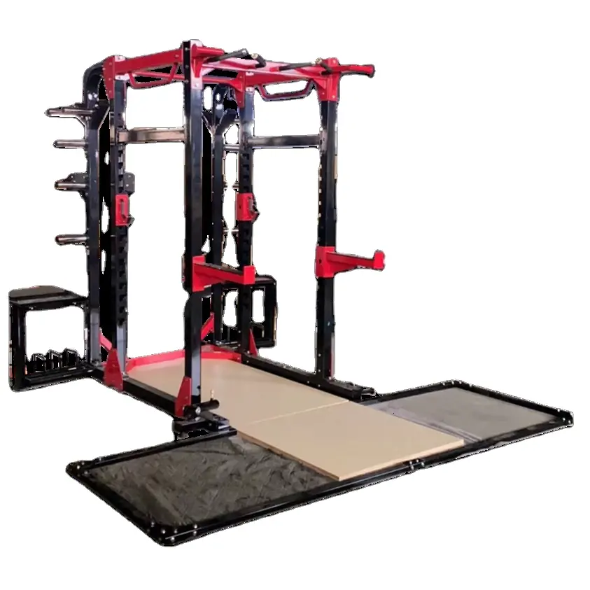 Vente en gros Power Rack pour squat Rack avec plate-forme Home Gym S088 Entraîneur multifonctionnel avec plate-forme d'haltérophilie