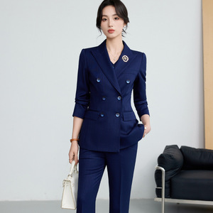 Traje DE FÁBRICA DE China para <span class=keywords><strong>mujer</strong></span>, traje de tres piezas de talla grande para <span class=keywords><strong>mujer</strong></span>, conjuntos de traje de negocios para <span class=keywords><strong>mujer</strong></span> - Product Image 4