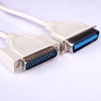 Cable de Impresora DB25M/CN36M con Tornillos Cortos