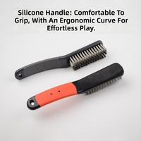 Brosse de nettoyage en fil d'acier, poils en acier inoxydable, élimination de la peinture et de la rouille, avec manche en plastique, nettoyeur de surface DIY
