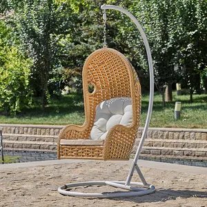 Silla de columpio con forma de huevo para adultos, sillón de salón de mimbre negro, columpio para Patio, habitación, cafetería, Love, al aire libre, barato - Product Image 1