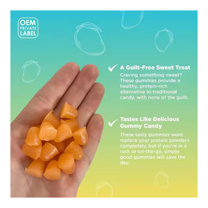 Gomitas de Proteína Masticables Fáciles de Comer, Mezcla de Aminoácidos de Suero, para el Ejercicio Diario, Gran Venta - Product Image 4