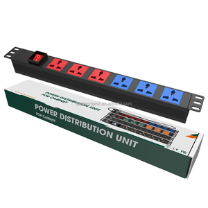 ชุดจ่ายไฟ PDU ขนาด 1U 19 นิ้ว แบบโมดูลาร์ 6 ช่อง 10A พร้อมตัวเลือกปลั๊กแบบ USA EU UK สำหรับแร็คเซิร์ฟเวอร์ - Product Image 4