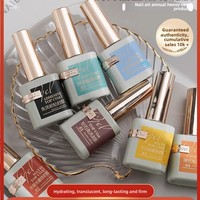 Ouboli 15ML Vernis Gel UV Bio Haute Brillance Effet Diamant Couche de Finition & Base Applicables en Usine & Certifiés CPNP