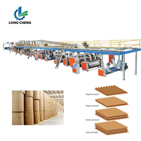 Machine de fabrication de boîtes en carton automatique à grande vitesse, ligne de production de carton ondulé à 3/5/7 couches