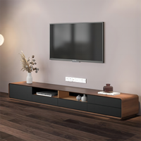 Kejia Fashion Meubles de Salon Modernes en Bois Ensemble Meuble TV de Luxe en MDF et Table Basse