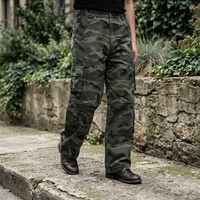 Shorts cargo camouflage pour homme, coupe ample, multi-poches, style utilitaire, streetwear vintage, marque personnalisée