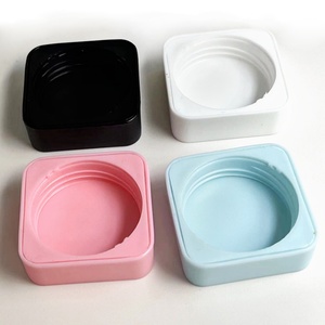 Nuevo Estilo, Tarros Cuadrados Blancos y Rosas de Doble Capa para Cosméticos, Exfoliante Facial y Crema, de Plástico PP, con Tapas, en Presentaciones de 5g, 10g, 20g, 30g y 50g - Product Image 6