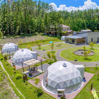 Dôme géodésique en PVC transparent, tente de glamping de luxe pour l'hébergement en hôtel