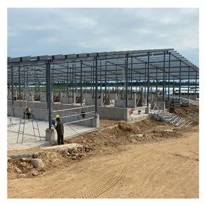 Gran oferta, estructura de acero, cobertizo para vacas, edificio de granja de acero prefabricado, Granero de caballos, diseño de Casa de <span class=keywords><strong>vaca</strong></span> - Product Image 3