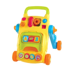 Multifunction Baby Walking Toy Anti-rollover Baby Walker Electronic Activity Learning Walker Baby Toddler Stroller Toy