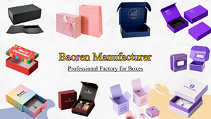 Boîtes cadeaux rigides Baoren Packaging, bleu clair et blanc, rectangulaires, papier artistique, ruban satiné, impression offset haut de gamme - Product Image 4