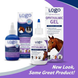 Gouttes oculaires et solution nettoyante pour chiens et chats, marque privée, pour apaiser les irritations oculaires et nettoyer les taches de larmes, sans danger pour tous les animaux - Product Image 4