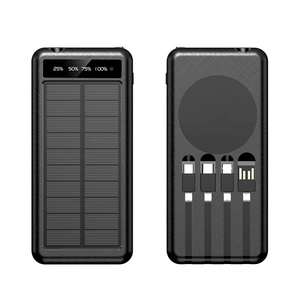 Batterie Externe Portable Solaire 10000mAh avec <span class=keywords><strong>Torche</strong></span> LED Étanche, Port Type-C, Charge Rapide et Magnétique – Vente en Gros - Product Image 2