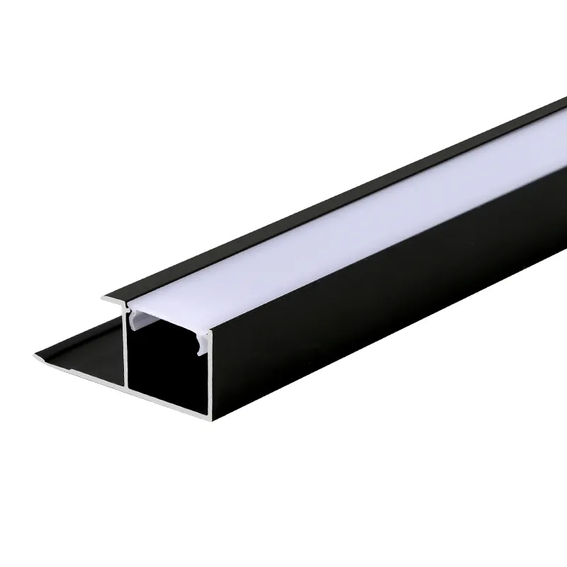 Modern newest design wall aluminium tile trim strip Ceramic accessories strips With led lighting profile