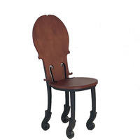 Chaise à dossier en bois de forme spéciale d'art créatif audacieux OEM Home Leisure Dining Dressing Chair pour hôtel villa mariage événement