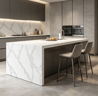 Dalle de quartz Calacatta grand format pour projets d'aménagement intérieur