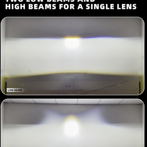 Sanvi New Strong B2 Matrix Square Lens Led Headlights 3 Inch 68w 5500k Auxiliary Biled <b>Light</b> Car Lamp - Product Image 5