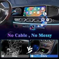 Nouveauté : Adaptateur sans fil universel intelligent USB CarPlay pour voiture avec BT5.0 et écran adaptatif - Mini dongle portable pour voitures