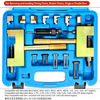 Kit d'outils de rivetage de chaîne de distribution pour Mercedes-Benz M271 M272 M276, installateur de chaîne à double rangée 4 broches, outils automobiles