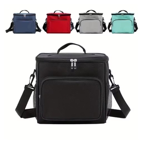 Borsa termica per il pranzo con tracolla, borsa frigo portatile (diverse colorazioni) - Product Image 1