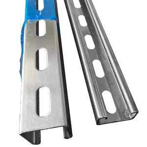 41*41 41*21mm Galvanized Photovoltaic Slotted Strut c Channel Steel Purlin Solar Mounting System Profile for PV System - Product Image 2