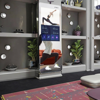 Miroir de fitness numérique interactif intelligent CH Custom pour la maison, sur pied, avec écran tactile LCD, pour la salle de sport