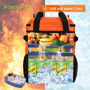 Fondofold CL0294-1 teslimat soğutucular yalıtımlı sızdırmaz plaj büyük kapasiteli buz göğüs sırt çantası su geçirmez soğutucu sırt çantası