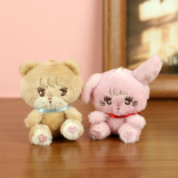 Porte-clés pendentif en peluche coréenne, petite poupée, vente en gros, accessoires mignons pour animaux, jouet à suspendre au sac à dos, cadeau