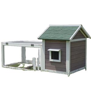 Cage de clapier à lapin en bois d'asphalte imperméable à motif solide - Product Image 1