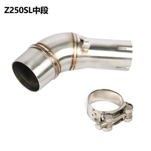 Tubo Intermedio para Motocicleta Kawasaki NINJA250 400 <span class=keywords><strong>ER6N</strong></span> Z750 800 900 1000, Color Plateado, <span class=keywords><strong>Azul</strong></span>, Morado, Titanio/Acero Inoxidable - Product Image 5