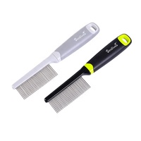 Peigne à aiguilles en acier inoxydable et plastique écologique Imilive pour l'élimination des poils de chien et de chat, outils de toilettage