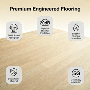 Suelo de Madera Compuesta de 3 Capas de Alta Calidad, Roble Blanco para Exteriores, <span class=keywords><strong>Precio</strong></span> de Fábrica Directo al por Mayor - Product Image 5