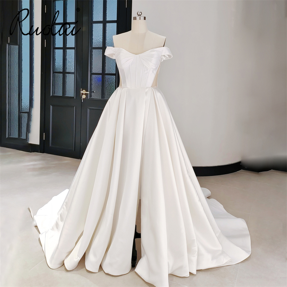 white long sleeve corset dress Annika White Off Shoulder Long Sleeve Corset Dress With Crystal Trim ( main image 0