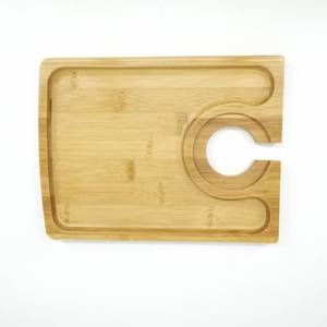 <span class=keywords><strong>Assiette</strong></span> <span class=keywords><strong>en</strong></span> <span class=keywords><strong>bambou</strong></span> avec porte-verre à vin intégré - Product Image 4