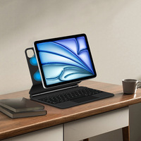 Étui clavier magnétique fin avec pavé tactile multi-touch et rétroéclairage 7 couleurs pour iPad Air 13 pouces Pro 13 pouces M5 M4