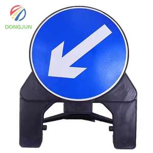 للطي المحمولة عاكس السلامة تحذير البناء اتجاه الطريق السهم البلاستيك مؤشر العرض علامات مجلس المرور - Product Image 6