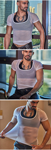 Top sin costuras con cuello halter y tiras para <span class=keywords><strong>hombre</strong></span>, ropa interior íntima para adultos, venta al por mayor - Product Image 2